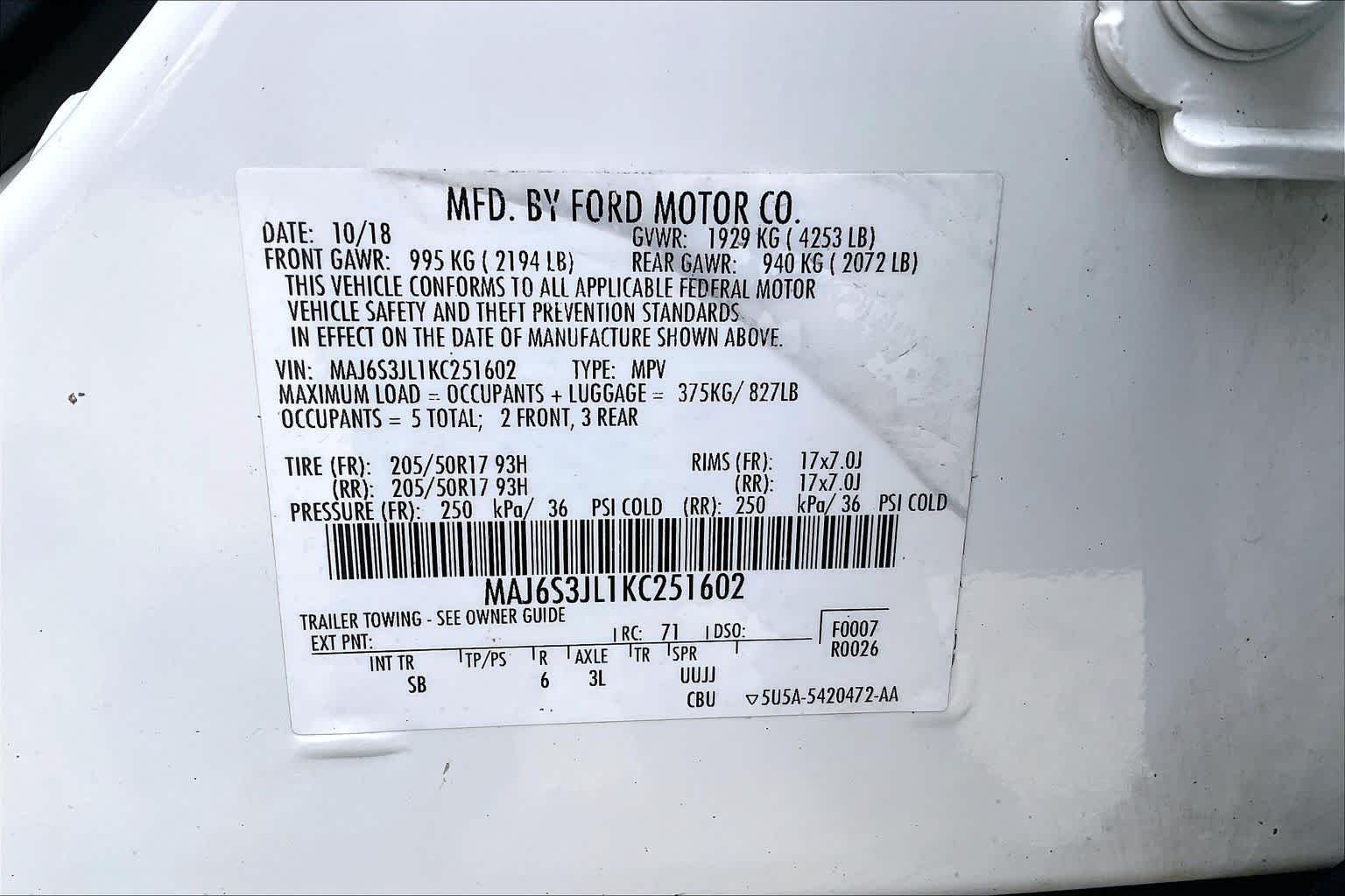 Used 2019 Diamond White Ford SES image 33