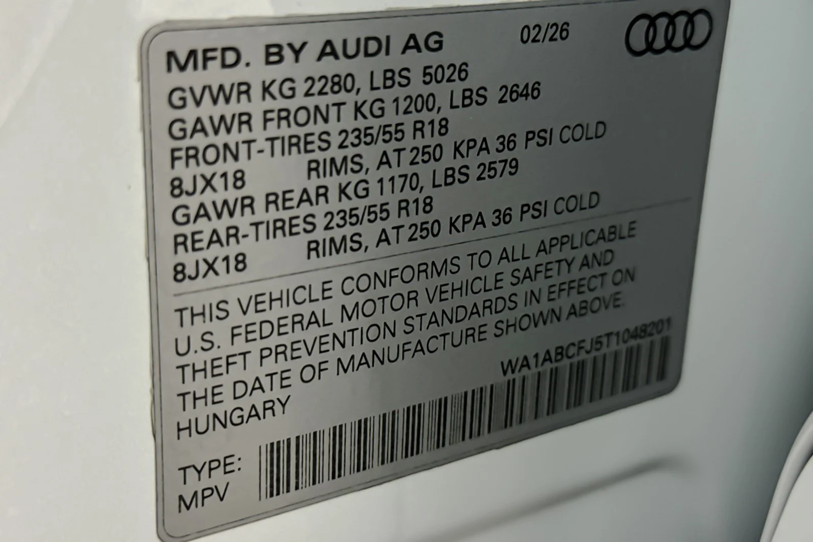 New 2026 Glacier White Metallic Audi S line quattro image 25