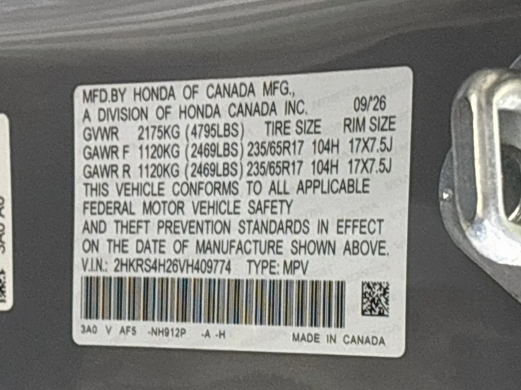 New 2027 Urban Gray Pearl Honda LX image 24