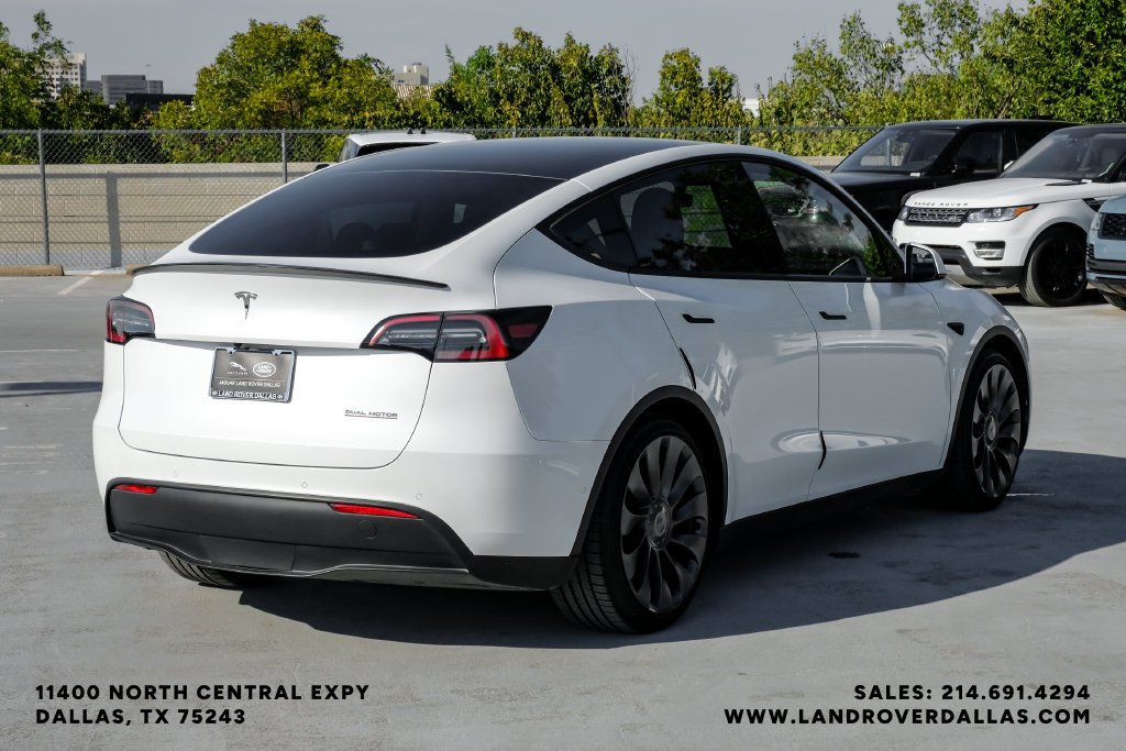 Used 2022 Pearl White Multi-Coat Tesla Performance image 6