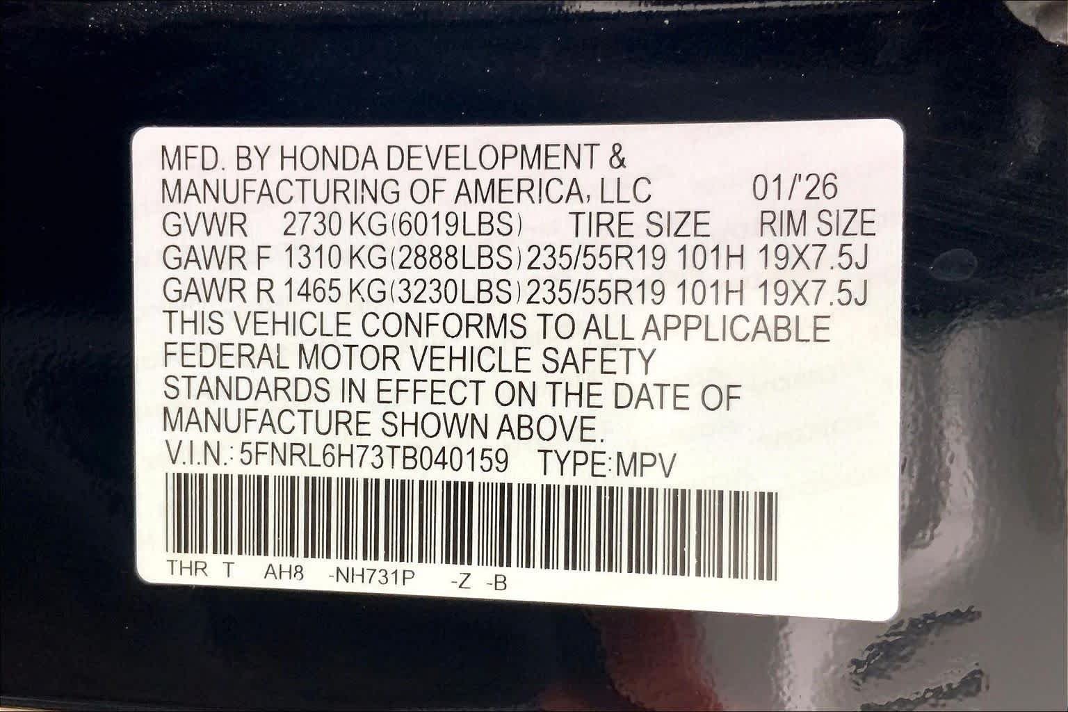 Used 2026 Crystal Black Pearl Honda Sport-L image 34