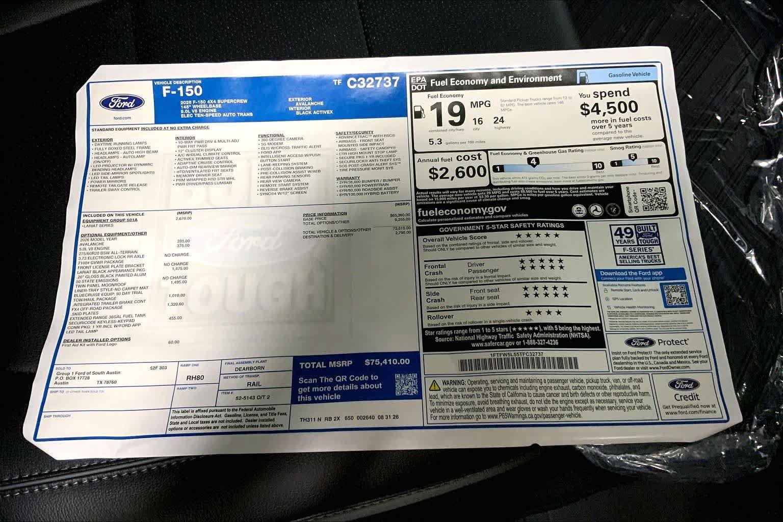 New 2026 Avalanche Ford Lariat® image 21
