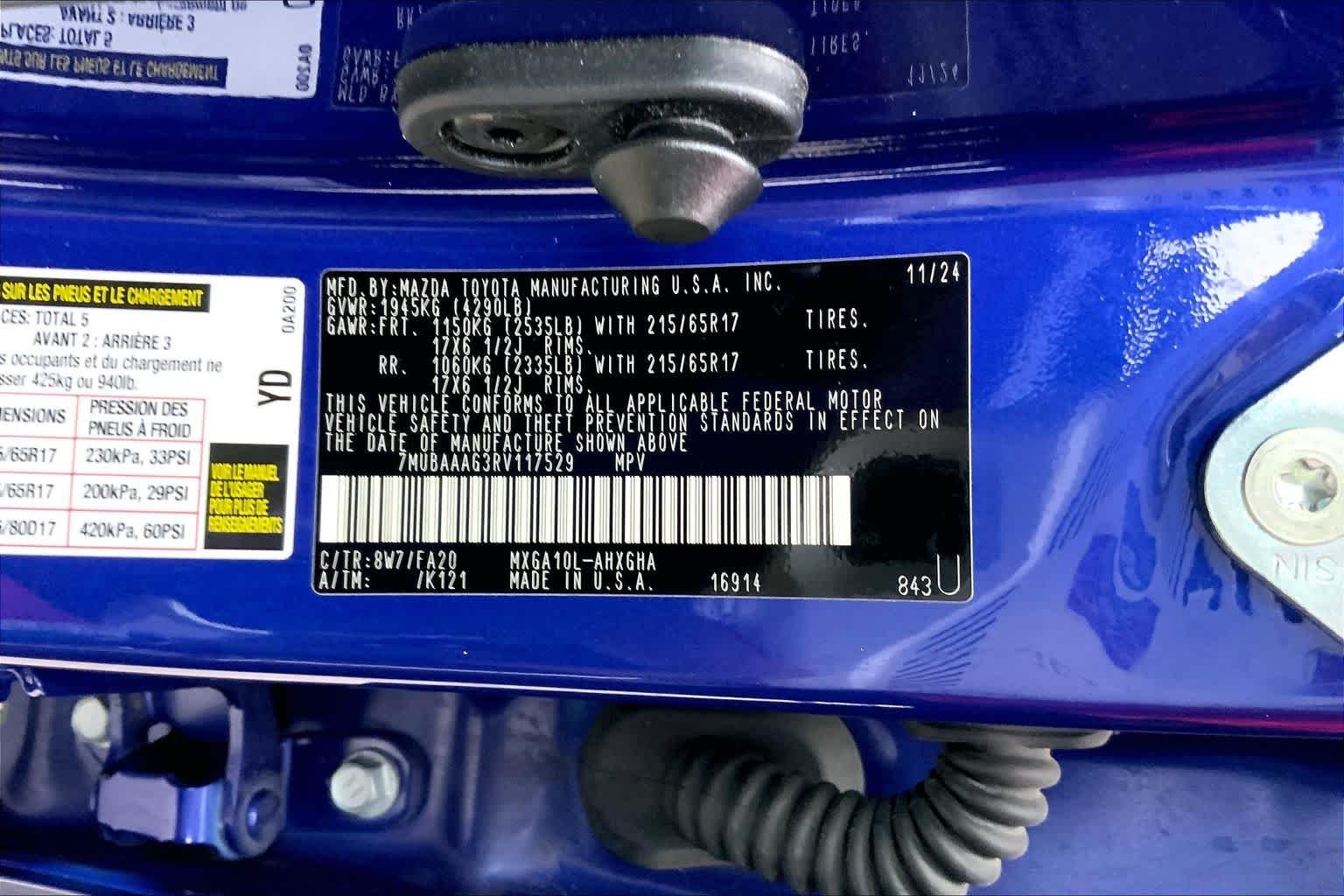 Used 2024 Blue Crush Metallic Toyota LE image 35