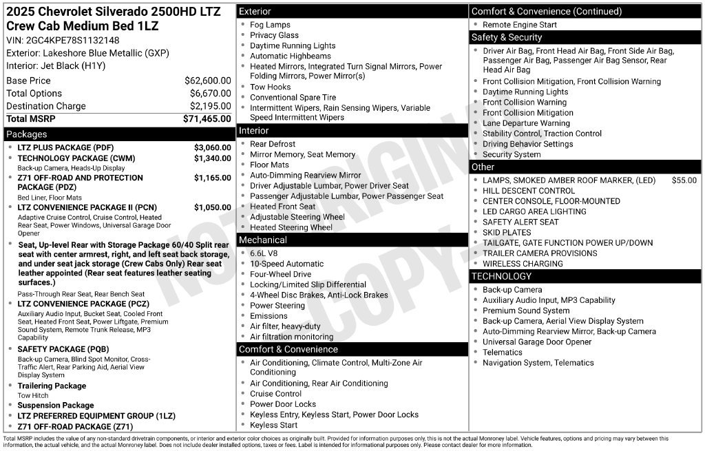 Used 2025 Blue Chevrolet LTZ image 25