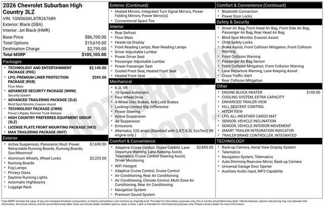 2026 Chevrolet Suburban High Country - Photo 26