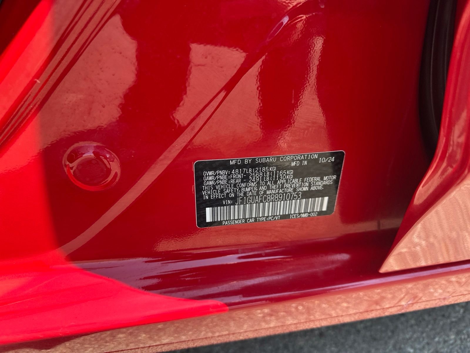 Used 2024 Red Subaru Sport image 16
