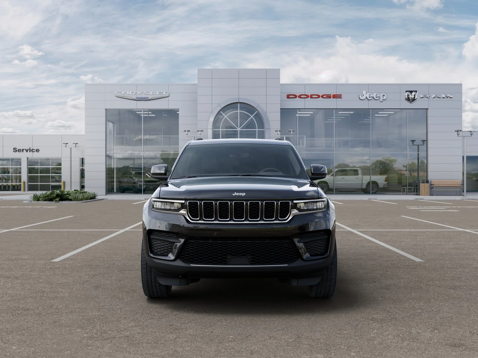 New 2025 Diamond Black Crystal Pearl-Coat Exterior Paint Jeep Laredo image 38