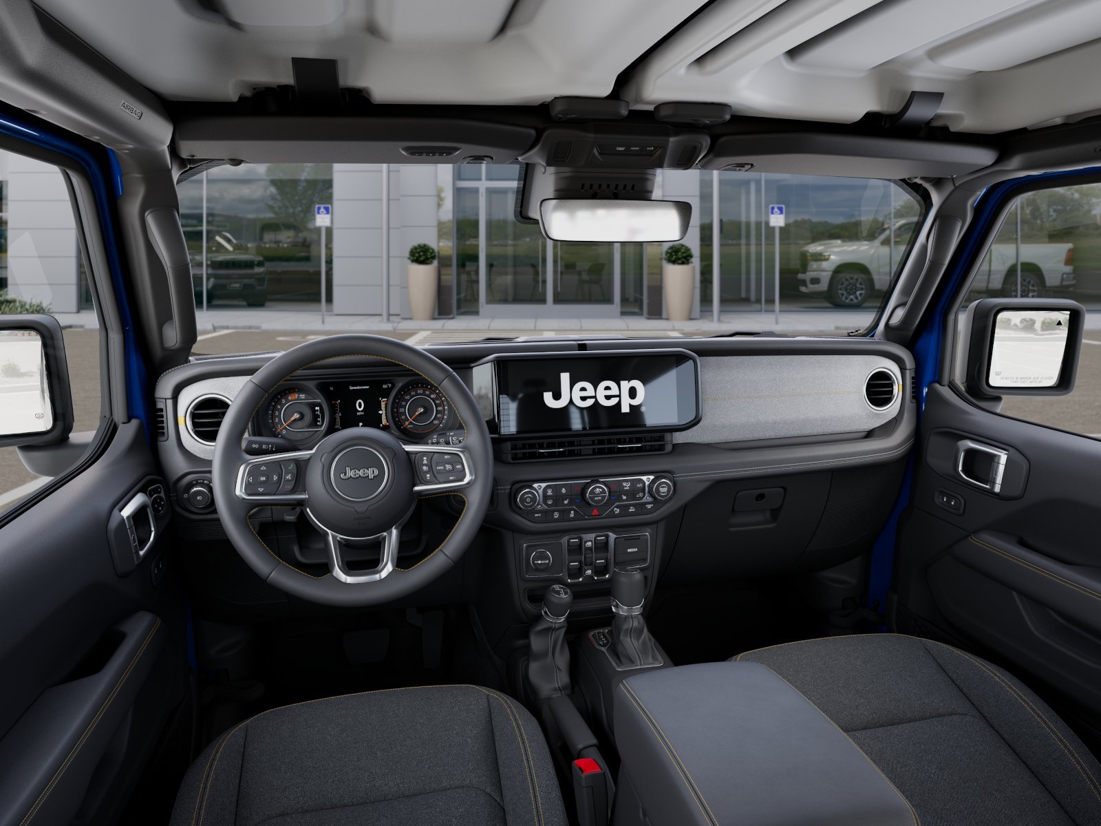 New 2025 Hydro Blue Pearl-Coat Exterior Paint Jeep Sahara image 29