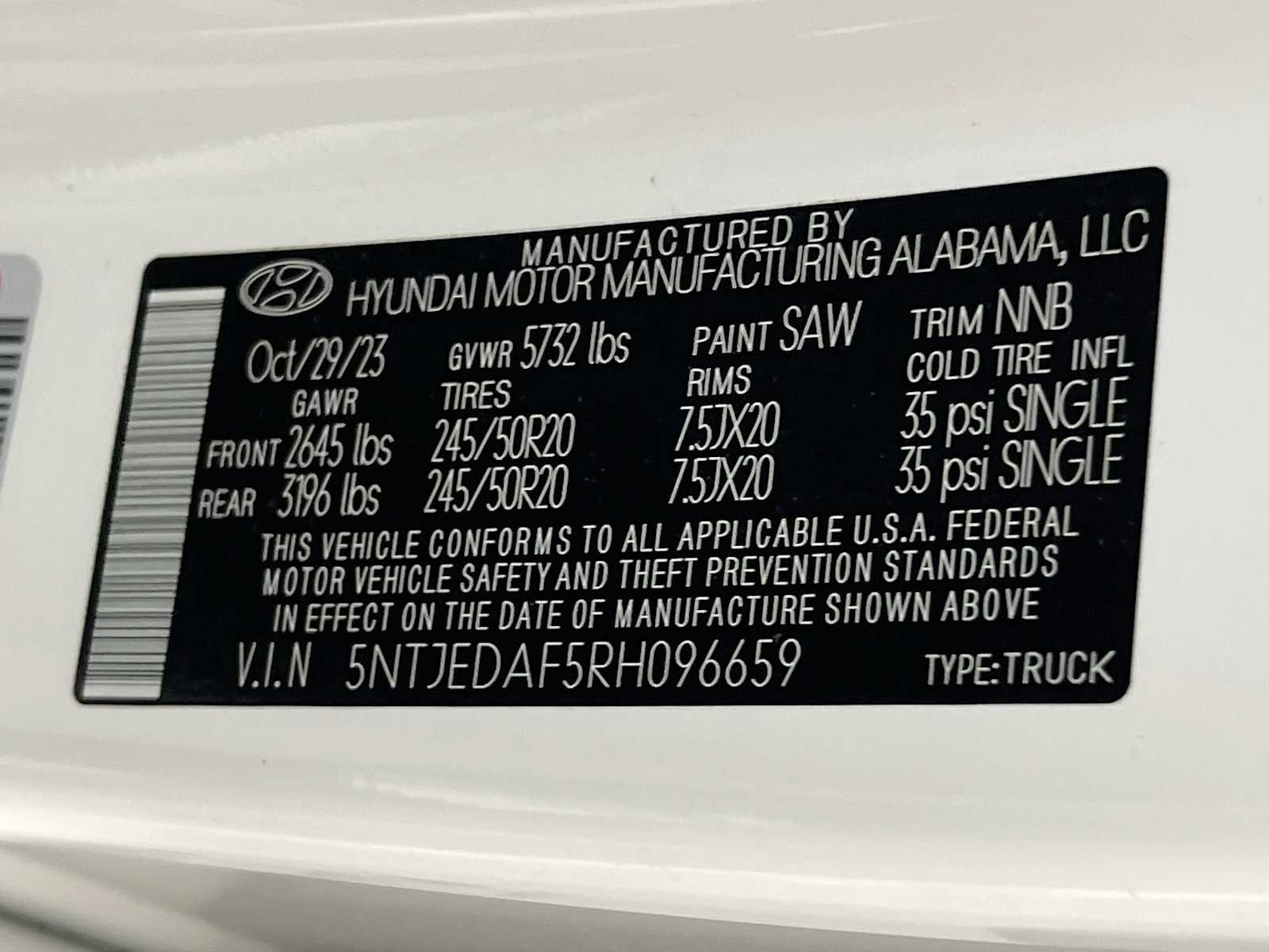 Used 2024 Atlas White Hyundai Limited image 33