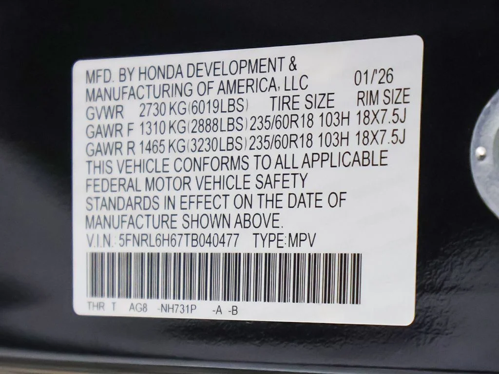 2026 Honda Odyssey EX-L - Photo 53