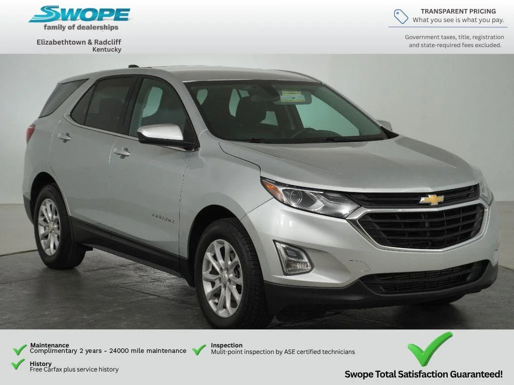 Used 2018 Silver Ice Metallic Chevrolet LT image 1