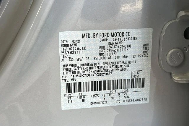 New 2026 Space White Metallic Ford Active 100A image 29