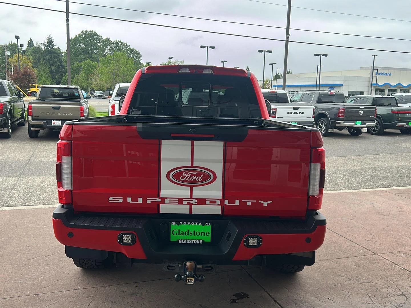 Used 2019 Race Red Ford LARIAT image 4