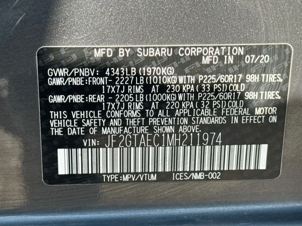 Used 2021 Gray Subaru Premium image 40
