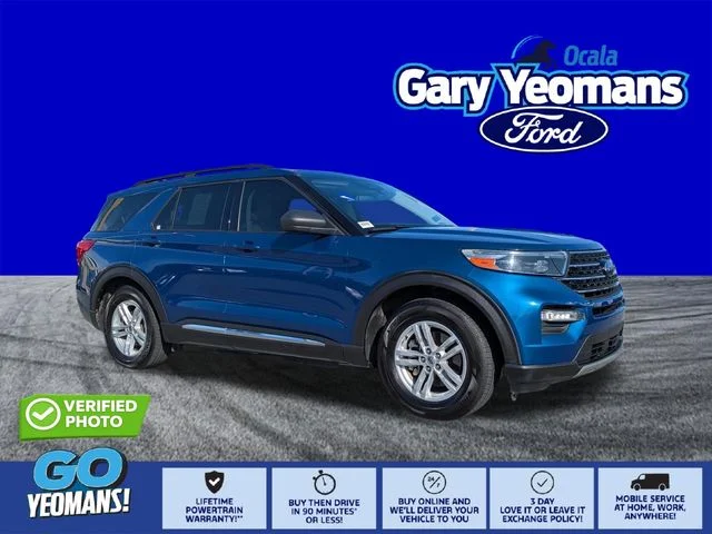 Certified Used 2020 Atlas Blue Metallic Ford XLT image 1
