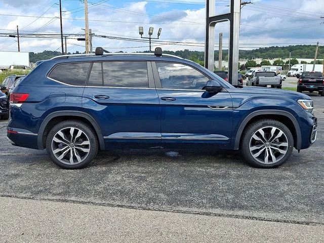 Certified Used 2021 Blue Volkswagen 3.6L V6 SEL R-Line image 7