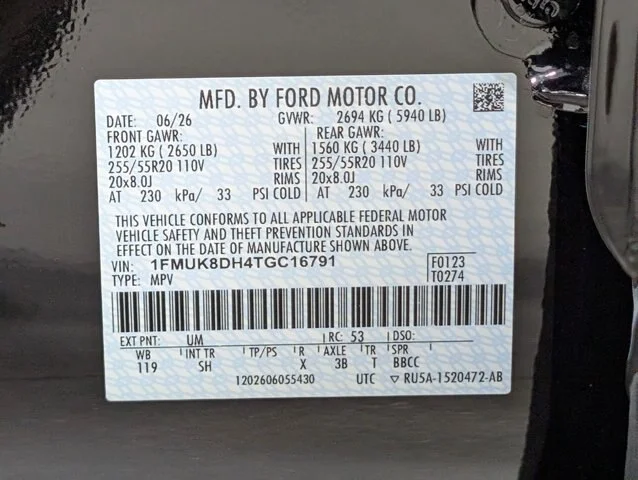 New 2026 Agate Black Metallic Ford Active image 51