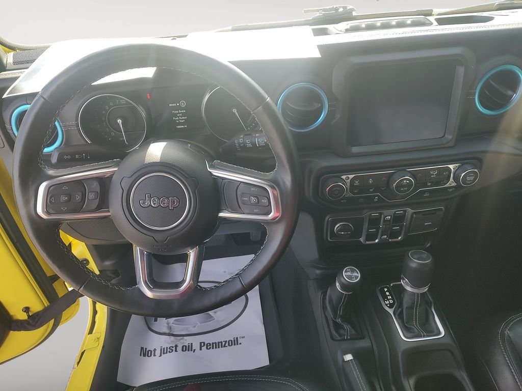 Used 2022 Yellow Jeep Unlimited Sahara 4xe image 10