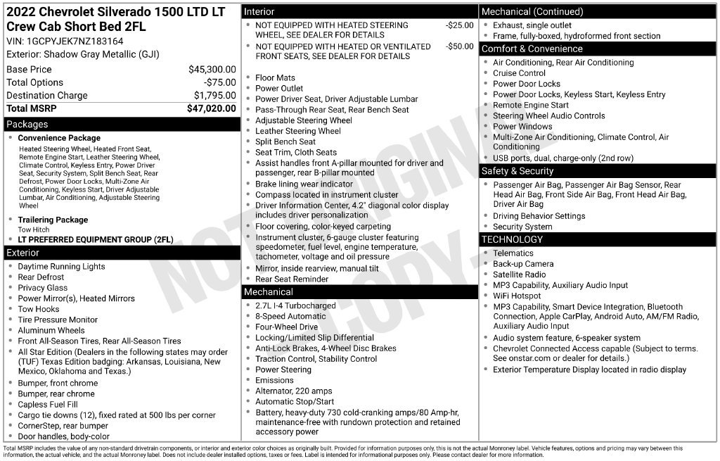 Used 2022 Gray Chevrolet LT image 29