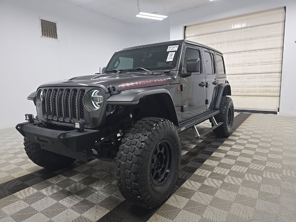 Used 2022 Granite Crystal Metallic Clearcoat Jeep Unlimited Rubicon image 4