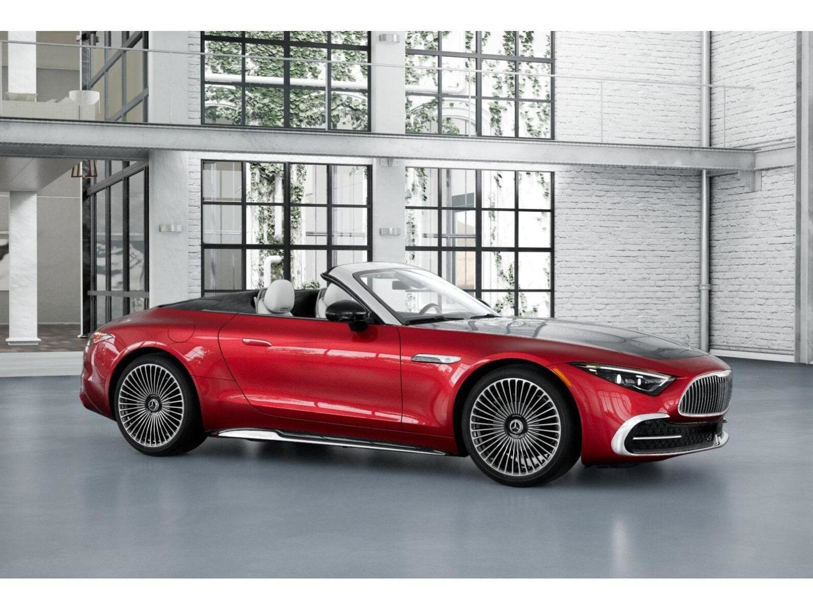 New 2026 MANUFAKTUR garnet red metallic (Red Ambiance) Mercedes-Benz Maybach SL 680 Monogram Series image 55