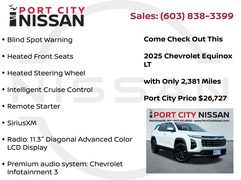Used 2025 Summit White Chevrolet LT W/SAFETY & TECHNOLOGY PKG image 15