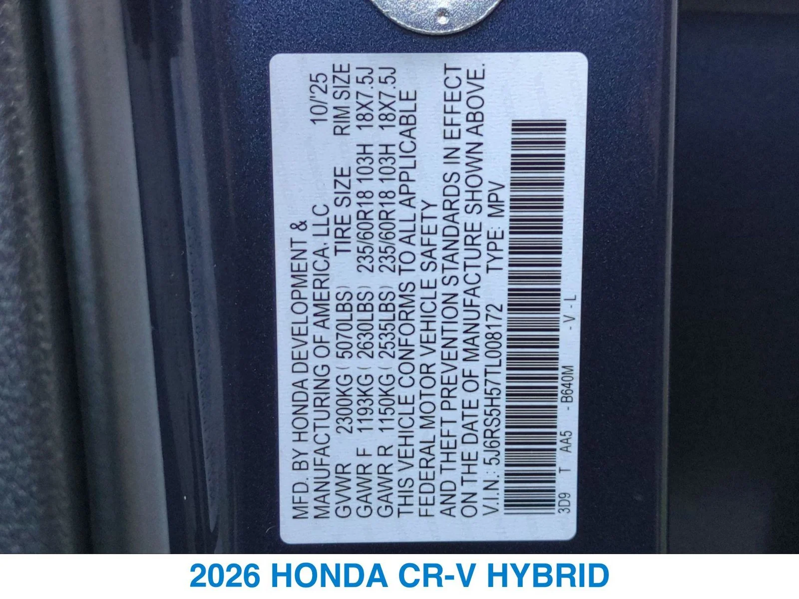 Certified Used 2026 Blue Honda Sport image 26