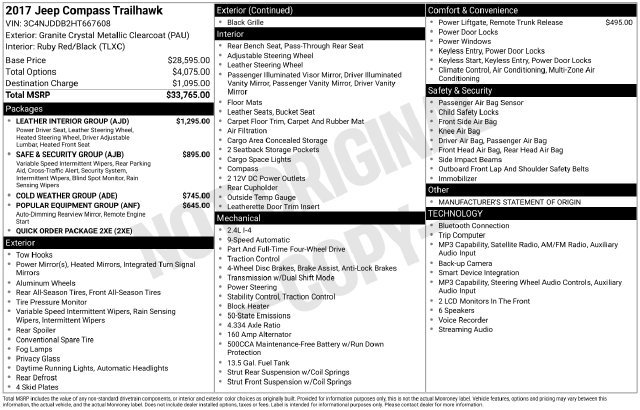 Used 2017 Gray Jeep Trailhawk image 4