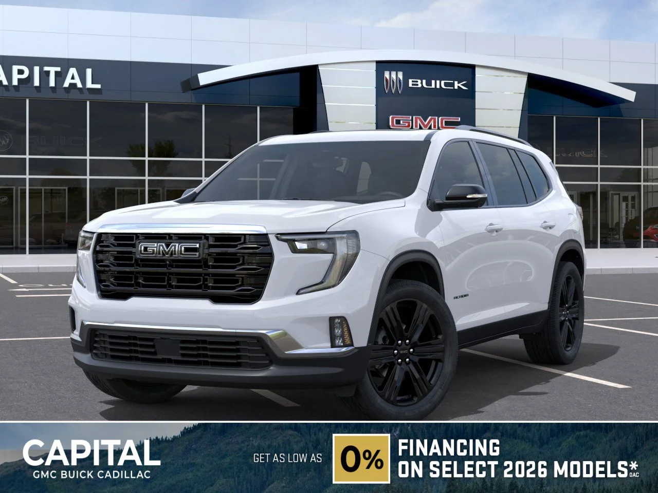 New 2026 Glacier White Tricoat GMC Elevation AWD image 1