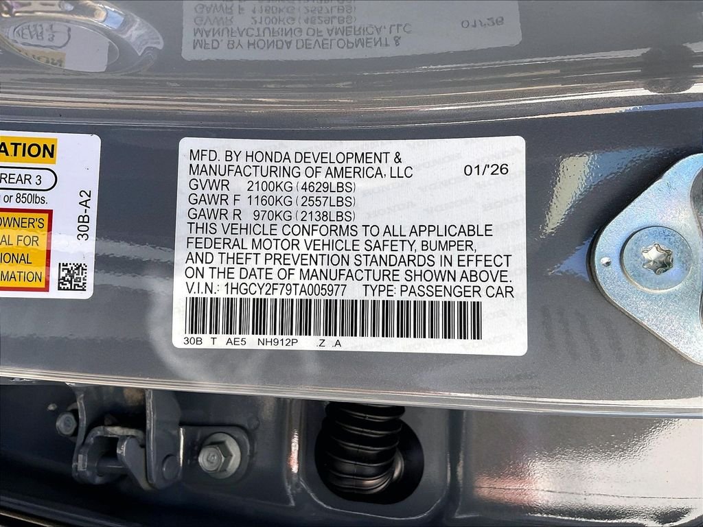 New 2026 Urban Gray Pearl Honda Sport-L image 17
