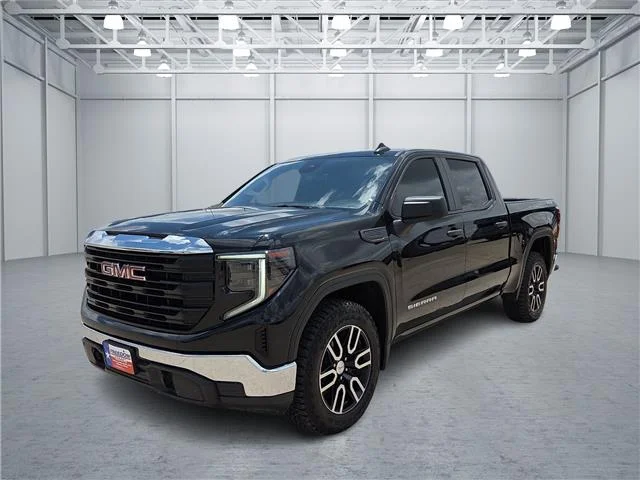 Used 2024 Onyx Black GMC Pro 4x4 Crew Cab 5.75 ft. box 147.4 in. WB image 1
