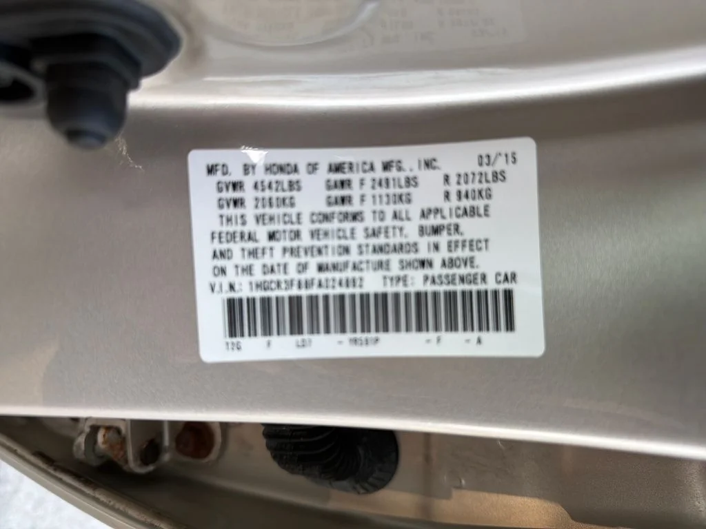 Used 2015 Beige Honda EX-L image 34