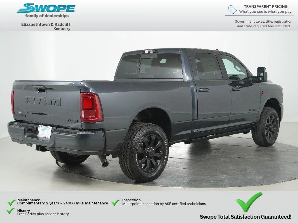 New 2026 Forged Blue Metallic Exterior Paint RAM Laramie image 3