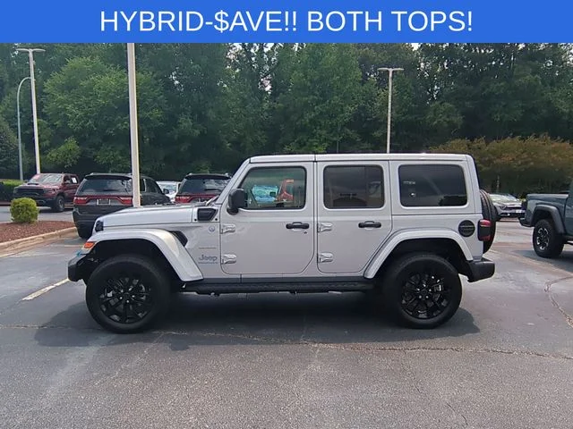 Used 2024 Silver Jeep Sahara 4xe image 2