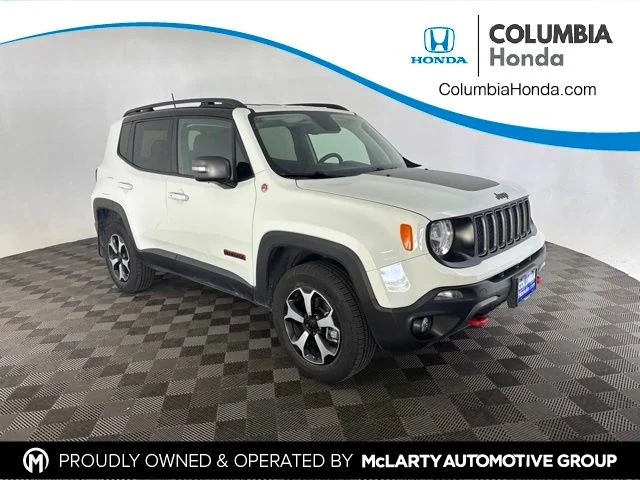 Used 2019 White Jeep Trailhawk image 1