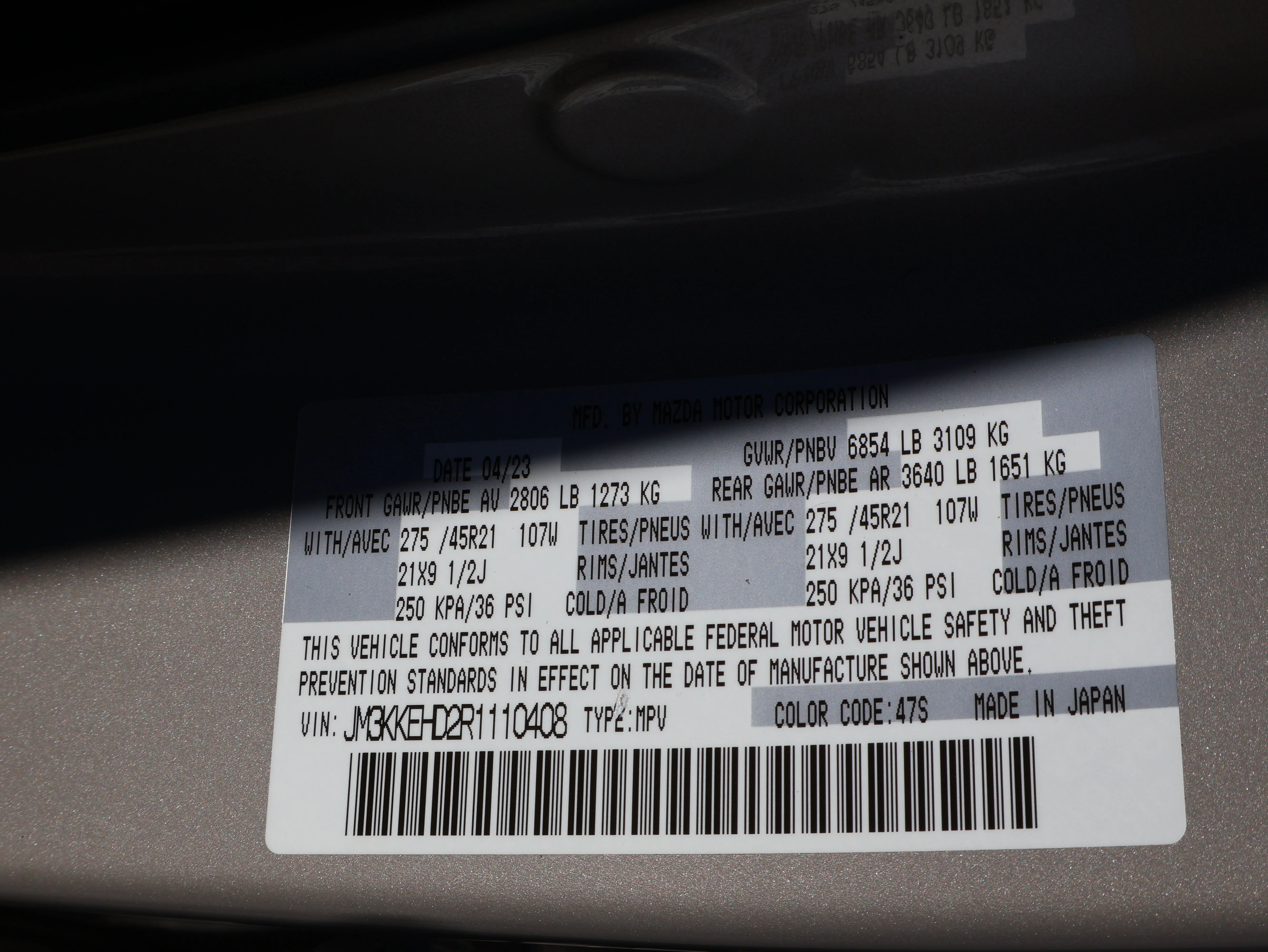 Used 2024 Platinum Quartz Mazda 3.3 Turbo Premium Plus image 55