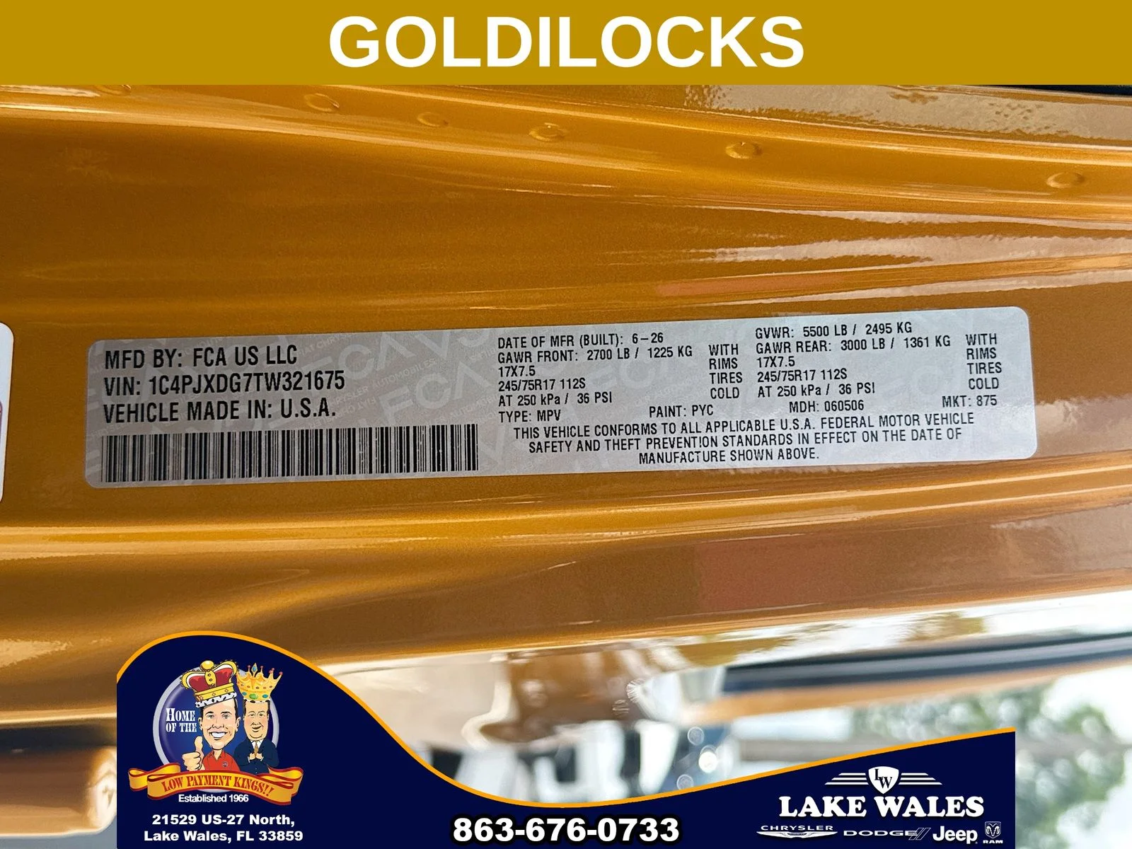 New 2026 Goldilocks Jeep Sport S image 29
