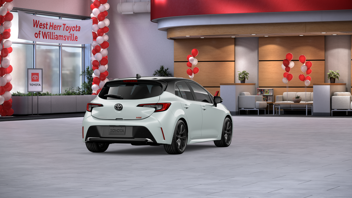New 2026 Wind Chill Pearl with Midnight Black Metallic roof Toyota XSE image 9