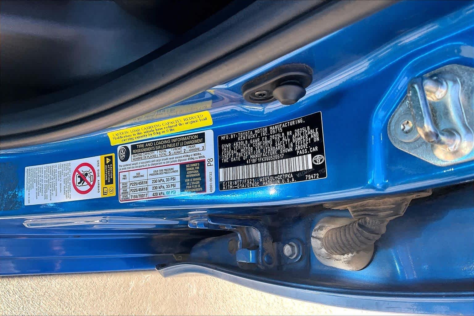Used 2016 Blue Streak Metallic Toyota SE w/Special Edition Pkg image 34
