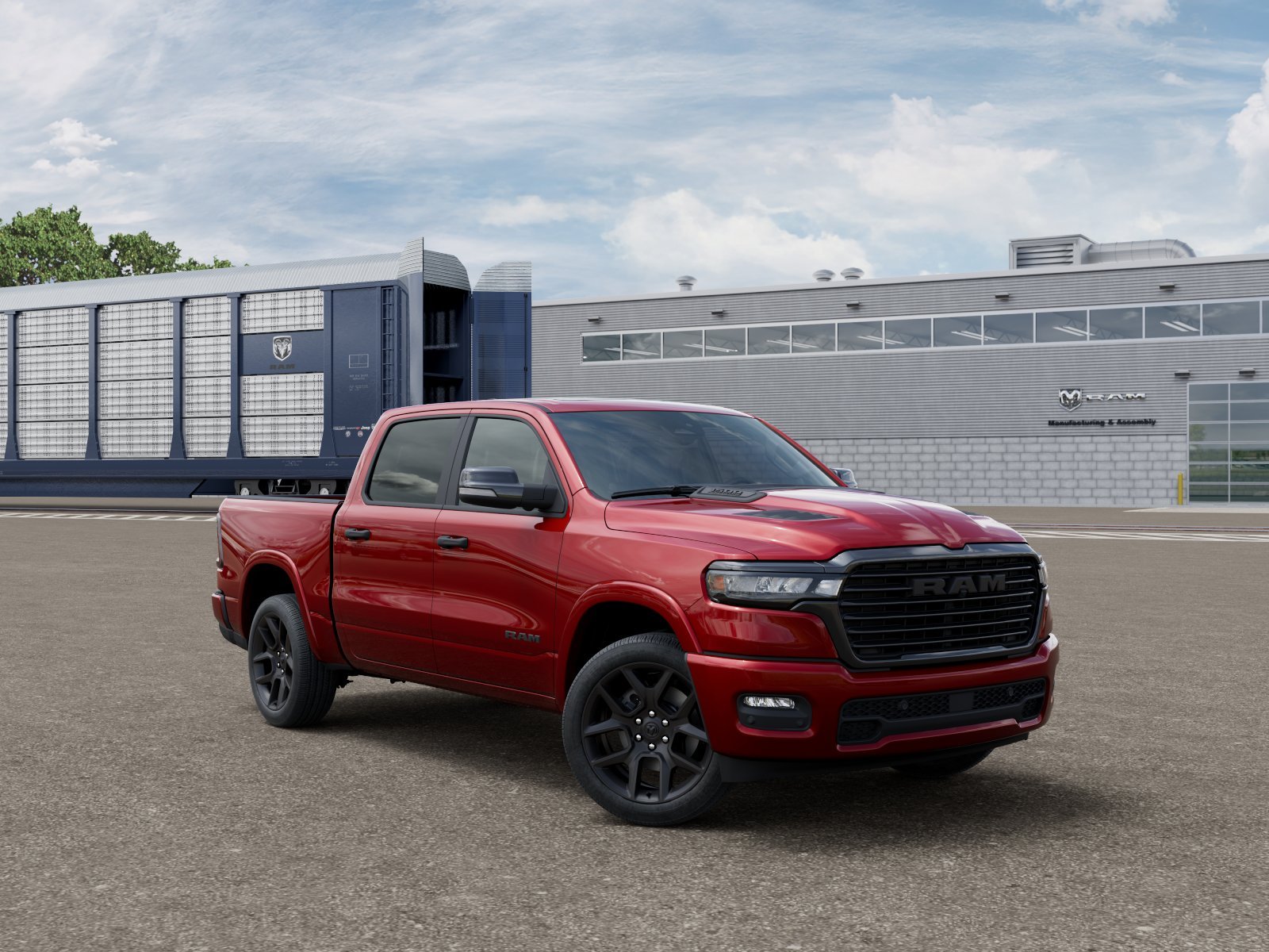 New 2026 Molten Red Pearl-Coat Exterior Paint RAM Laramie image 3