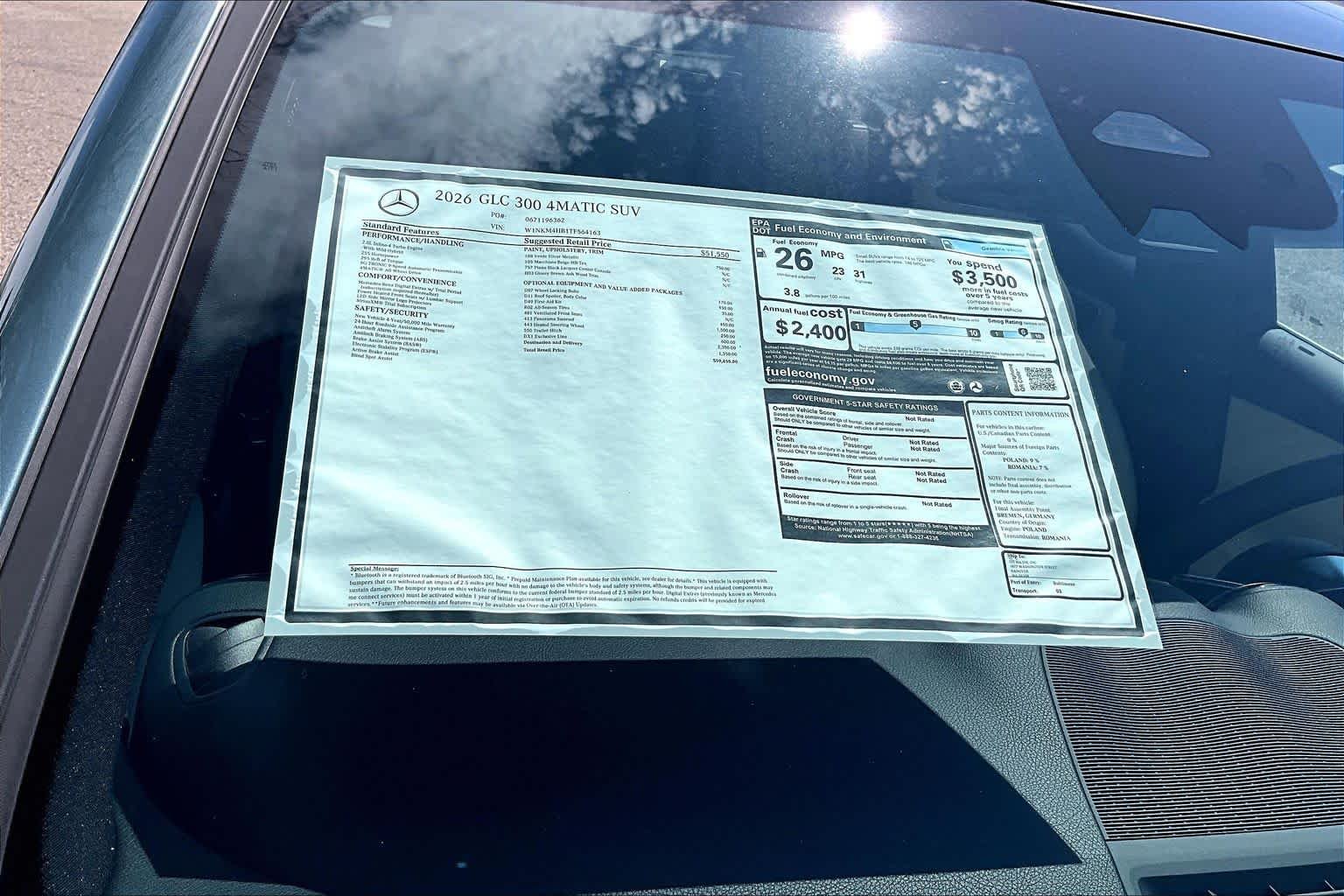Used 2026 Verde Silver Metallic Mercedes-Benz GLC 300 image 16