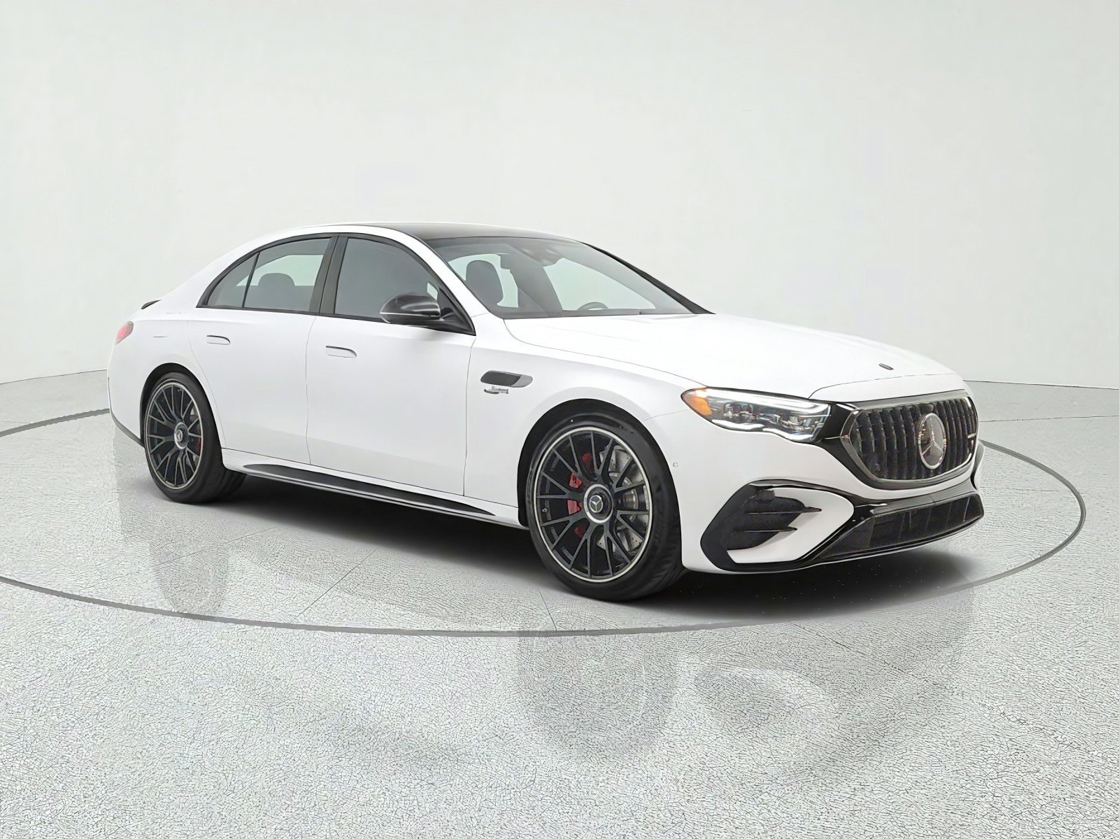 Used 2027 MANUFAKTUR Moonlight White Magno Mercedes-Benz AMG® E 53 Hybrid Sedan image 3