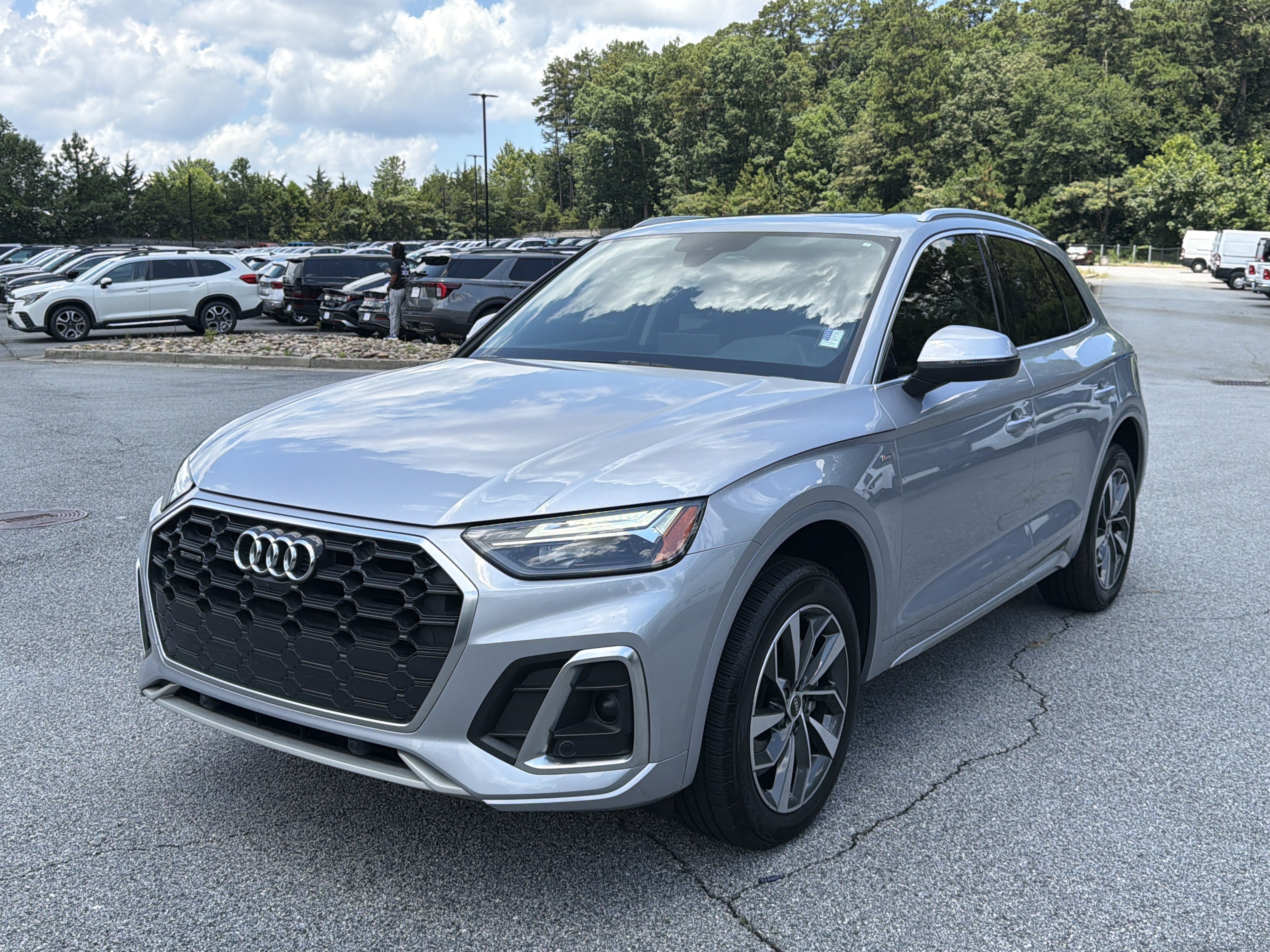 Used 2022 Florett Silver Metallic Audi S line Premium Plus image 3