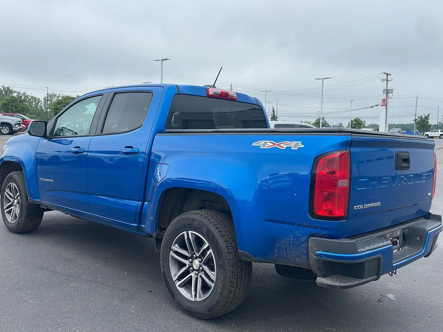 Used 2021 Bright Blue Metallic Chevrolet 4WD Work Truck image 12