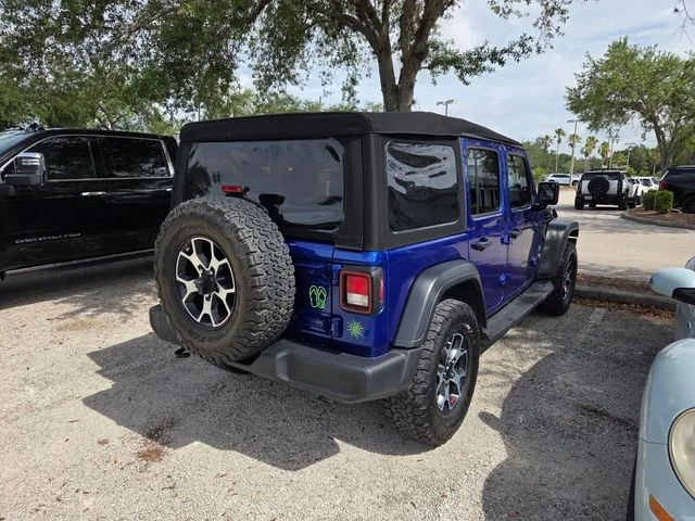 Certified Used 2020 Blue Jeep Unlimited Sport S image 7