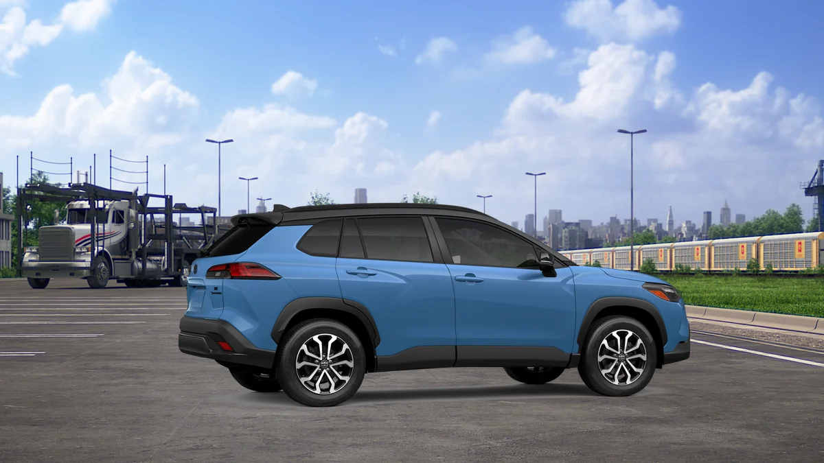 New 2026 Cavalry Blue with Jet Black roof Toyota Hybrid SE image 12