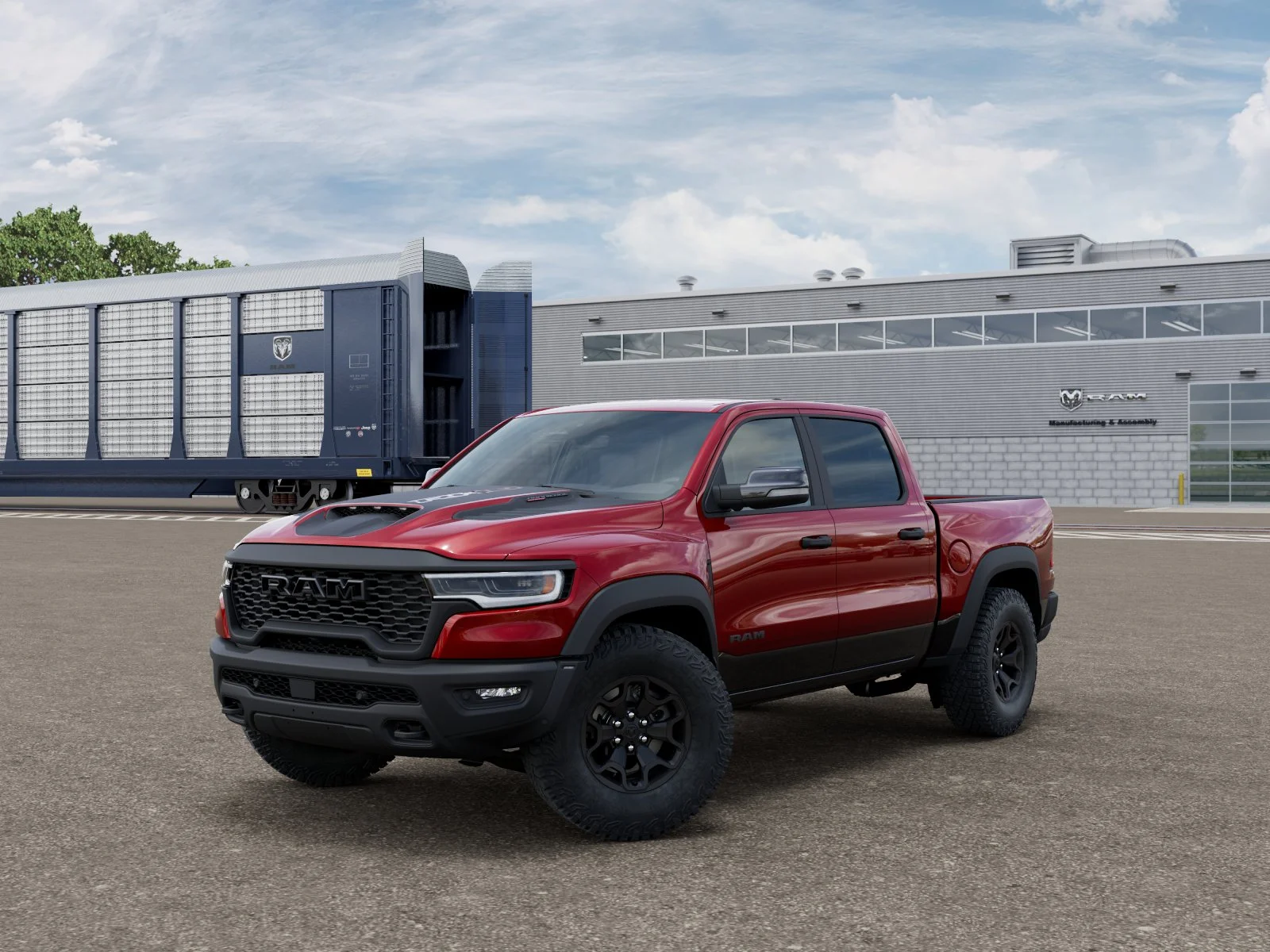 New 2026 Molten Red Pearl-Coat Exterior Paint RAM RHO image 1