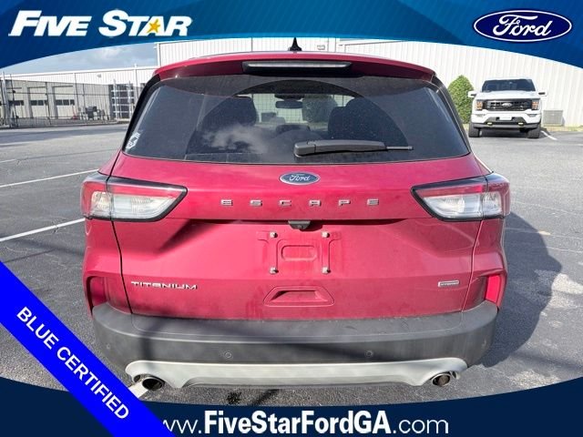 Certified Used 2020 Red Metallic Ford Titanium image 4