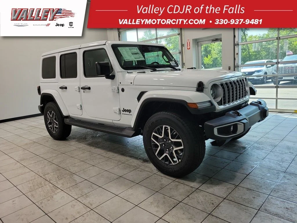 New 2025 Bright White Clear-Coat Exterior Paint Jeep Sahara image 1