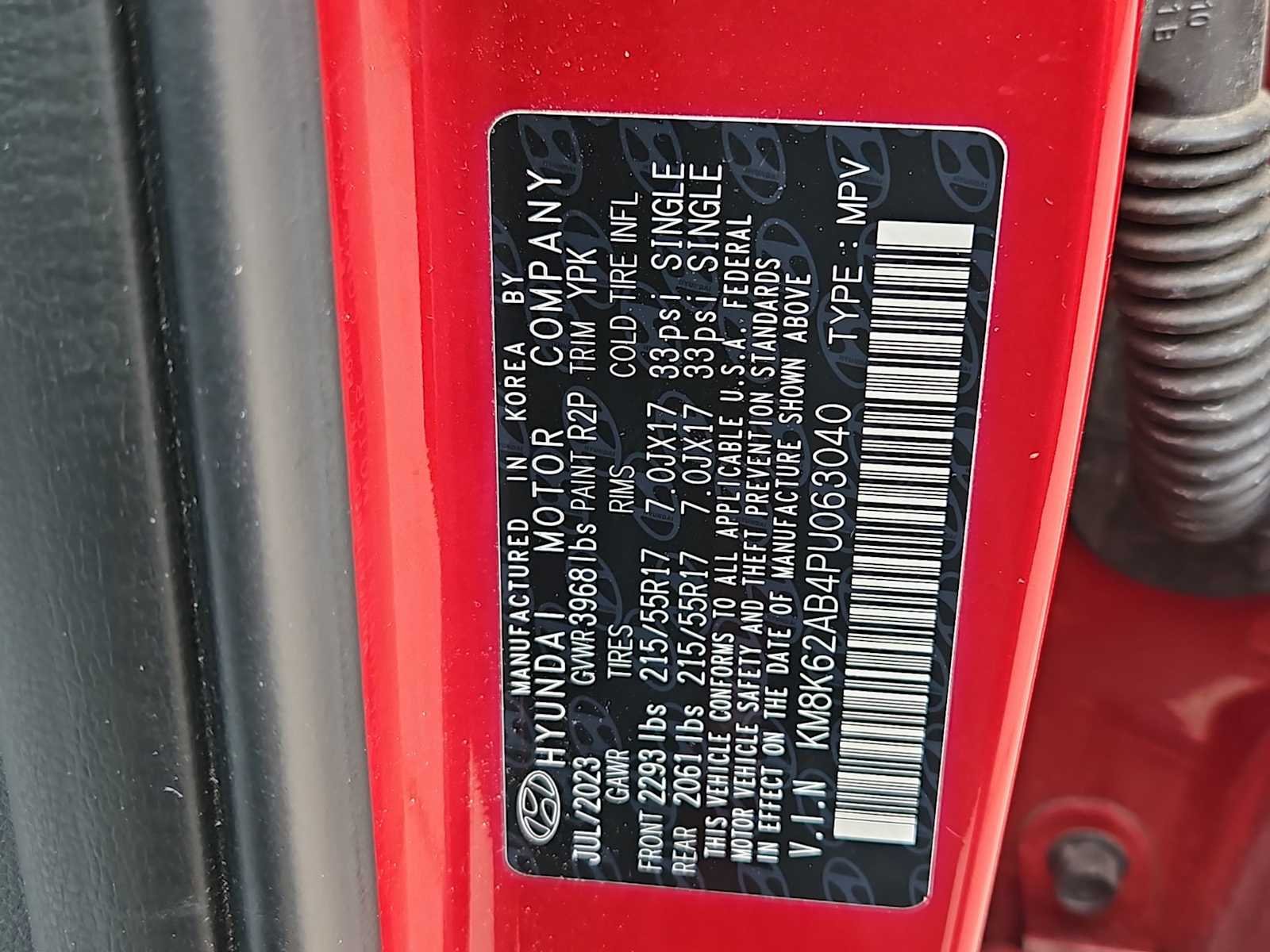 Certified Used 2023 Ultimate Red Hyundai SEL image 35